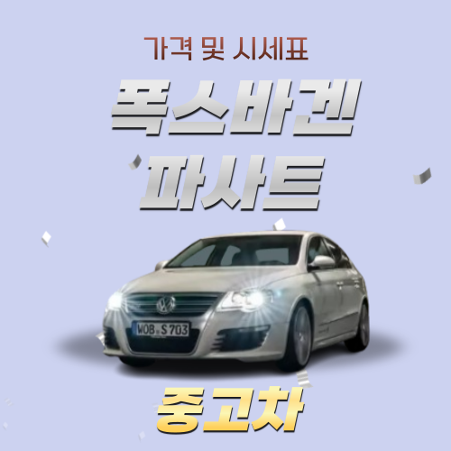 폭스바겐 파사트 중고차 가격 및 시세표 - 2025년